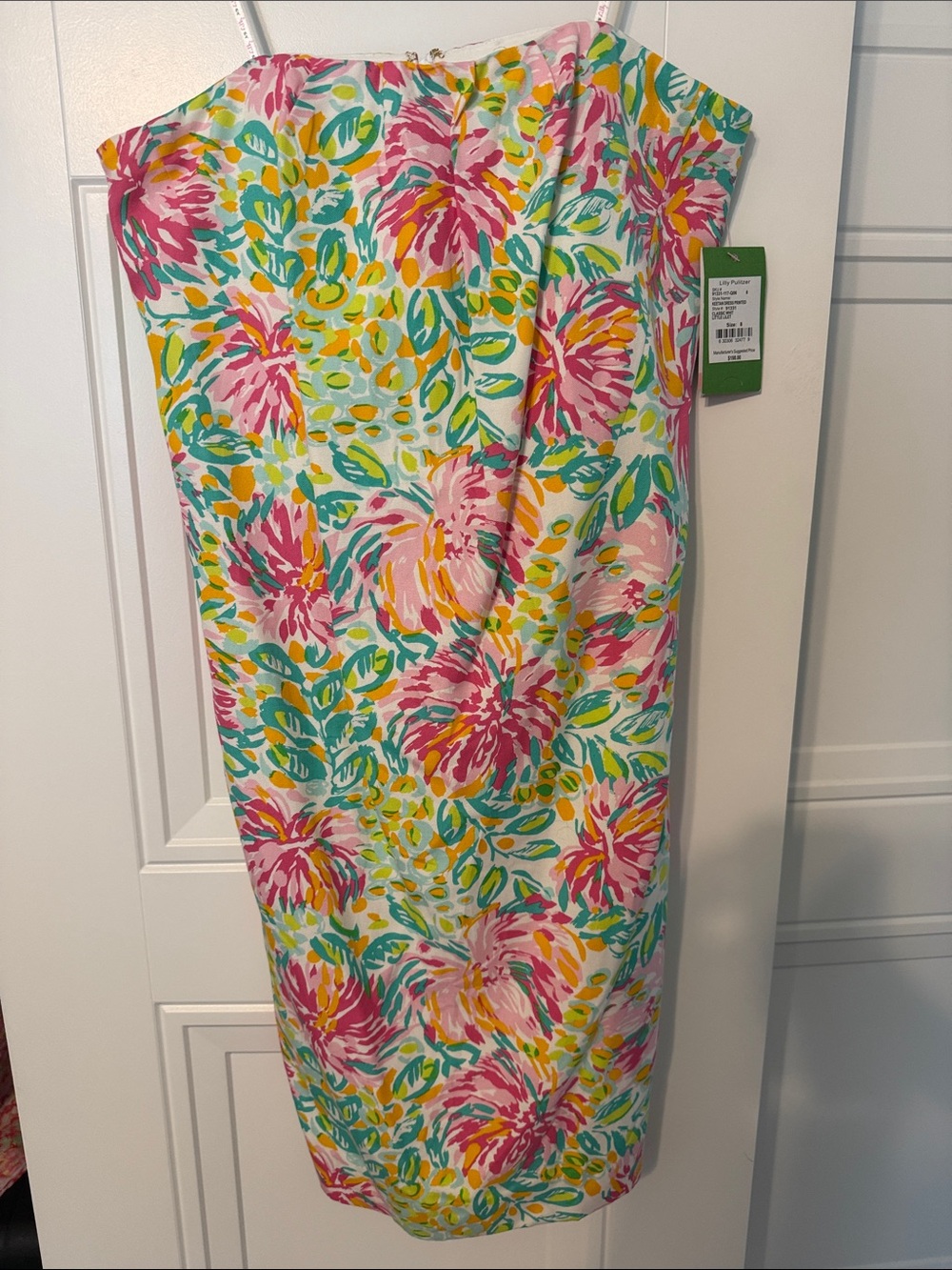 NWT Lilly Pulitzer Size 8 Keetan Dress in White Lilet